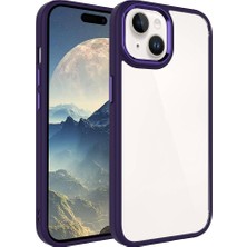 Teknook iPhone 15 Plus Kılıf Zore Krom Kılıf - Derin Mor