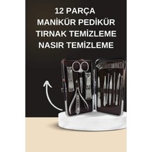 Zero Land Kmrsfres Elektrikli Manikür Pedikür Seti Ikili Set 12 Parça Tırnak Bakımı Törpü Protez Çıkarma
