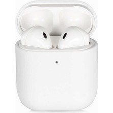 Teknook Airpods Kılıf Zore Silk Silikon - Beyaz