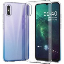 Teknook Xiaomi Redmi 9A Kılıf Zore Süper Silikon Kılıf - Renksiz