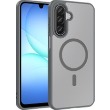 Teknook Galaxy A17 Kılıf M-Safe Şarj Özellikli Zore Babet Kılıf - Gri