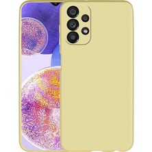 Teknook Galaxy A23 Kılıf Zore Premier Silikon Kılıf - Gold