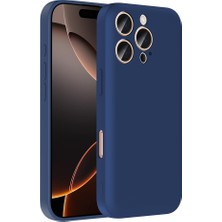 Teknook iPhone 16 Pro Kılıf Kamera Korumalı Kartlık Hazneli Zore Vitra Kılıf - Lacivert