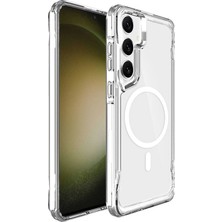 Teknook Galaxy S24 Kılıf Zore M-Safe Şarj Özellikli T-Max M-Safe Kılıf - Renksiz