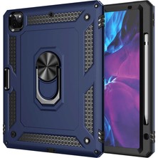 Teknook iPad Pro 12.9 2020 (4.nesil) Kılıf Zore Tablet Vega Kılıf - Mavi