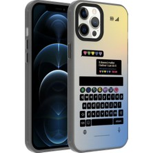 Teknook iPhone 12 Pro Kılıf Desenli Zore Dragon Sert Kılıf - Klavye