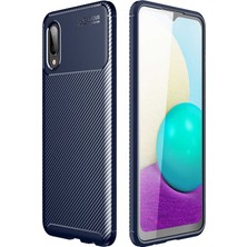 Teknook Galaxy A02 Kılıf Zore Negro Silikon Kılıf - Lacivert