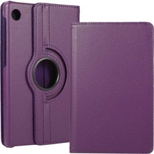 Teknook Lenovo Tab M10 Plus TB-125F - TB-128F 3. Jenerasyon Zore Dönebilen Standlı Kılıf - Mor