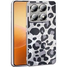 Teknook Xiaomi 14T Pro Kılıf Desenli Zore Mep Kılıf - Gri Leopar