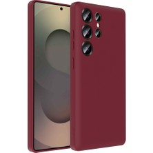 Teknook Galaxy S25 Ultra Kılıf Kamera Korumalı Kartlık Hazneli Zore Vitra Kılıf - Mürdüm