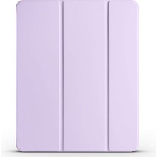 Teknook iPad Air 13 2025 M3 Zore Smart Cover Kalem Bölmeli Standlı 1-1 Kılıf - Lila