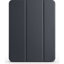 Teknook iPad Pro 11 2025 M5 Zore Smart Cover Kalem Bölmeli Standlı 1-1 Kılıf - Siyah