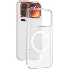 Teknook Xiaomi 17 Pro Kamera Korumalı M-Safe Şarj Özellikli Şeffaf Zore London Sert Pc Kılıf - Şeffaf