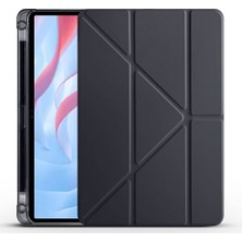 Teknook Huawei Honor Pad X8 Pro 11.5' Kılıf Zore Tri Folding Kalem Bölmeli Standlı Kılıf - Siyah
