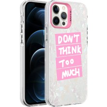 Teknook iPhone 12 Pro Kılıf Mermer Desenli Zore Marbello Kılıf - Pembe