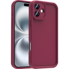 Teknook iPhone 16 Kılıf Kamera Korumalı Zore Ananas Kılıf - Mürdüm