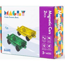 Magly Magnetic Cars Manyetik Araç Oyun Seti - Manyetik Yapı Blokları Araba Eklentisi