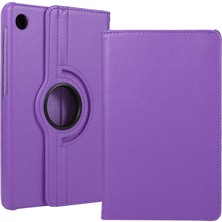 Teknook Lenovo Tab M10 TB-328F 3. Jenerasyon Zore Dönebilen Standlı Kılıf - Mor