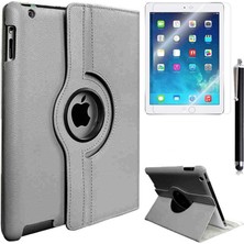 Teknook iPad 2 3 4 Zore Dönebilen Standlı Kılıf - Gri
