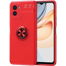Teknook Vivo Y15S Kılıf Zore Ravel Silikon Kılıf - Kırmızı