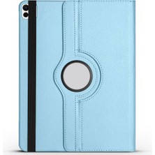 Teknook iPad Pro 13 2025 M5 Zore Dönebilen Standlı Kılıf - Mavi