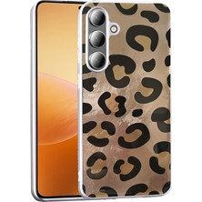 Teknook Galaxy S25 Kılıf Desenli Zore Mep Kılıf - Gold Leopar