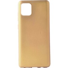 Teknook Galaxy A81 (Note 10 Lite) Kılıf Zore Premier Silikon Kılıf - Gold
