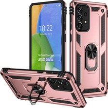 Teknook Galaxy A73 Kılıf Zore Vega Kılıf - Rose Gold