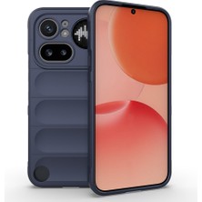 Teknook Nothing Phone 4A Pro Kılıf Esnek Tpu Oyuklu Arka Yüzey Tasarımlı Zore Etnik Silikon Kılıf - Lacivert