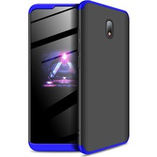 Teknook Xiaomi Redmi 8A Kılıf Zore Ays Kılıf - Siyah-Mavi