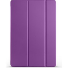 Teknook Galaxy Tab S10 Fe Plus Zore Smart Cover Kalem Bölmeli Standlı 1-1 Kılıf - Mor