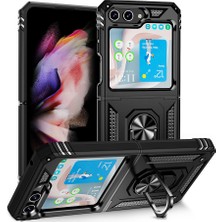 Teknook Galaxy Z Flip 5 Kılıf Zore Vega Kılıf - Siyah
