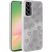 Teknook Galaxy A36 Kılıf Kamera Korumalı Figürlü Zore Ponti Silikon Kılıf - Beyaz
