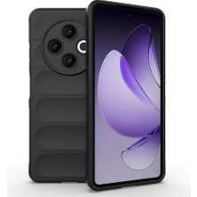 Teknook Tecno Spark 30 4g Kılıf Esnek Tpu Oyuklu Arka Yüzey Tasarımlı Zore Etnik Silikon Kılıf - Siyah