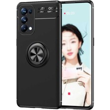 Teknook Oppo Reno 5 5g Kılıf Zore Ravel Silikon Kılıf - Siyah
