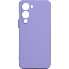 Teknook Vivo Y04 Kılıf Zore Biye Silikon - Lila