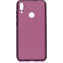 Teknook Huawei Y7 Prime 2019 Kılıf Zore Premier Silikon Kılıf - Mürdüm