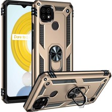Teknook Realme C21 Kılıf Zore Vega Kılıf - Gold