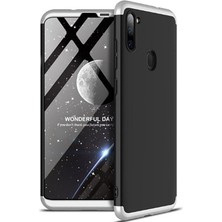 Teknook Galaxy A11 Kılıf Zore Ays Kılıf - Siyah-Gri