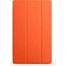 Teknook Lenovo M10 TB-X306F Gen.2 Zore Smart Cover Standlı 1-1 Kılıf - Turuncu
