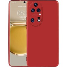 Teknook Huawei P50 Pro Kılıf Zore Premier Silikon Kılıf - Kırmızı