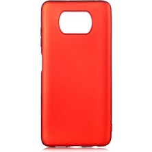 Teknook Xiaomi Poco X3 Kılıf Zore Premier Silikon Kılıf - Kırmızı