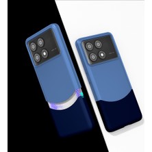 Teknook Xiaomi Poco X6 Pro Kılıf Mıknatıslı Zore Duble Kılıf - Lacivert