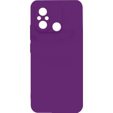 Teknook Xiaomi Redmi 12C Kılıf Zore Biye Silikon - Mor