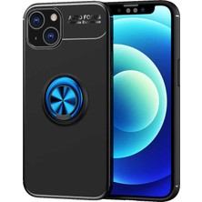 Teknook iPhone 13 Mini Kılıf Zore Ravel Silikon Kılıf - Siyah-Mavi