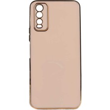 Teknook Vivo Y11S Kılıf Zore Bark Kılıf - Rose Gold