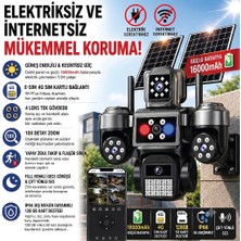 Radem RD-420 Güneş Enerjili E-Sım 4g Sım Kartlı Ptz Güvenlik Kamerası | 16000MAH | 10X Zoom | Full Renkli Gece Görüşü | IP66