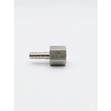 Mucize Paslanmaz Çelik 304 Bsp Bağlantı Elemanı/adaptörü 1/2 Inç Dişi Bspp x 1/4 Inç (6mm) Hortum Dikenli