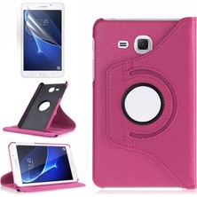Teknook Galaxy Tab 4 T280 Zore Dönebilen Standlı Kılıf - Pembe Koyu