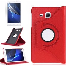 Teknook Galaxy Tab 4 T280 Zore Dönebilen Standlı Kılıf - Kırmızı